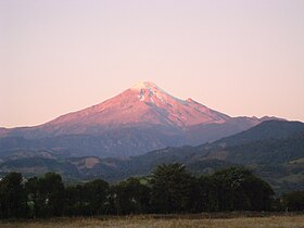 The Pico as seen from Coscomatepec at dawn on the winter solstice