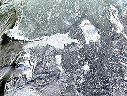 Satellite image from January 10, 2003