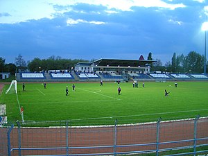 Das Széktói Stadion in Kecskemét
