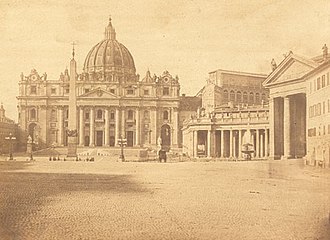 Piazza San Pietro, c. 1858