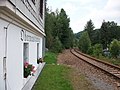 Abzw Neuschönberg, Blick in Richtung Abzweig der Schweinitztalbahn (2017)