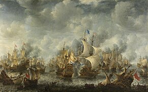 Battle of Scheveningen (Slag bij Ter Heijde)(Jan Abrahamsz. Beerstraten)