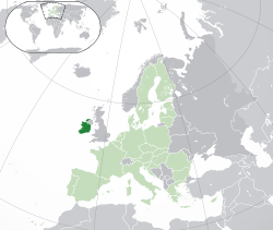 Location of Ireland