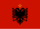 Drapeau de la république populaire socialiste d'Albanie de 1946 à 1992