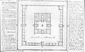 Planta general del Templo de Salomón, mostrando sus patios. Plano de Isaac Newton, 1728.