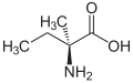 Deutsch: Struktur von L-Isovalin English: Structure of L-Isovaline