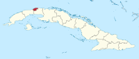 Розташування міста Гавана