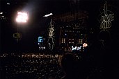 Live Aid concert after dark at JFK Stadium, Philadelphia, PA