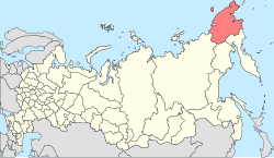 楚科奇自治區在俄羅斯的位置