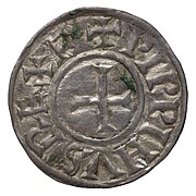 Monnaie. Denier, Toulouse, Pépin II d'Aquitaine - btv1b104135307 (1 of 2).jpg