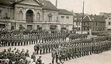 Парад Войска Литовского в честь присоединения Клайпеды к Литве.