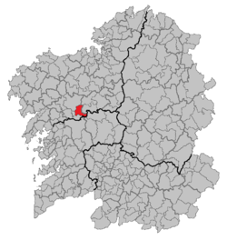 Location of Boqueixón within گالیسیا