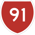 State Highway 91 marker