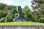 Schlüssel des Stundenschlägers, bronze sculpture of Arp, 1962