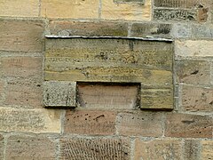 Commemorative stone, Church of St Peter, East Bridgford - geograph.org.uk - 5168118.jpg