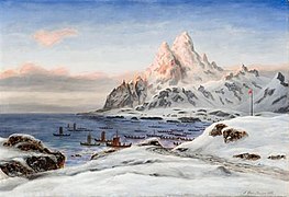 Frants Bøe: Fiskere i Lofoten, 1887