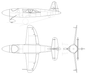 vue en plan de l’avion