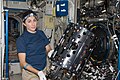 Nicole Stott, Expedition 20 flight engineer, works with the Combustion Integrated Rack