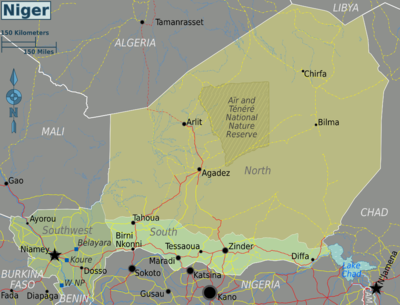 Mappa divisa per regioni