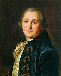 портрет работы Фёдора Рокотова, первая половина 1760-е гг.