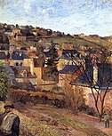 Les toits bleus, Rouen, Gauguin