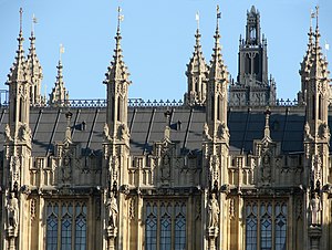 Perpendicular Gothic architecture, Palace of Westminster.