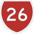 State Highway 26 marker