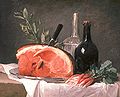 Nature morte au jambon, Anne Vallayer-Coster (1767).