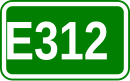 Zeichen der Europastraße 312