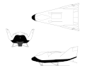 X-38 3-View line art, GIF