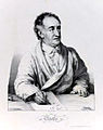 1823 – Johann Wolfgang von Goethe by Kiprensky engraving by Grevedon