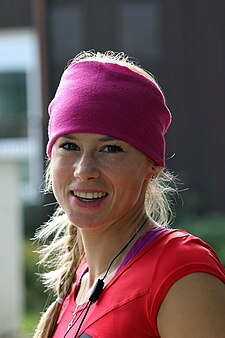 Barbora Tomešová během letního mistrovství světa v biatlonu 2011 v Novém Městě na Moravě