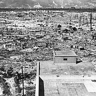 Hiroshima en octubre de 1945, dos meses después del bombardeo.