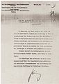 July 1941 letter from Göring to Heydrich concerning the "final solution" of the Jewish question