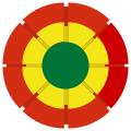 Escarapela de Bolivia Kokarde von Boliviaen Cockade of Bolivia Cocar da Bolivia