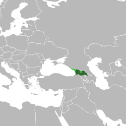 Location of Georgia (country)