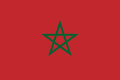 Drapeau marocain avec les couleurs vert et rouge