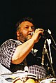 Fonsu Mielgo (Llan de Cubel) durante una actuación en el VIII Festival (2004)