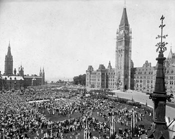 Fête du Canada à Ottawa le 1er juillet 1927.