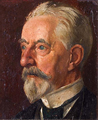zelfportret door Lambertus Hardenberg gemaakt tussen 1875 en 1900 geboren op 7 november 1822