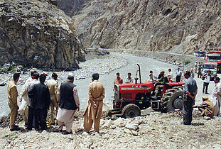 Landslide on KKH