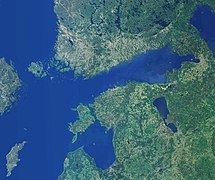 Satelitska snimka Estonije.