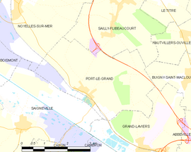 Mapa obce Port-le-Grand