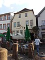 Das auf dem Marktplatz von Groß-Umstadt gelegene Alte Haus mit goldener Gans auf blauem Grund gehörte zuerst der altadeligen, später der verbürgerlichten Linie