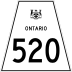 Highway 520 marker