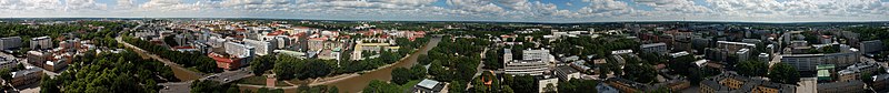 Panorama de Turku vu de la cathédrale de Turku.