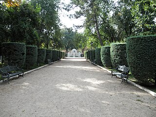 Paseo y fuente en el Parque de Gasset