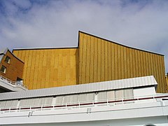 Détail extérieur de la salle de musique de chambre