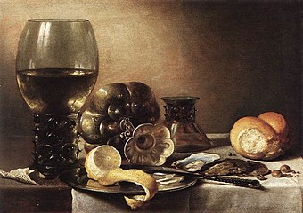 Pieter Claesz, Nature morte aux huitres (vers 1633)