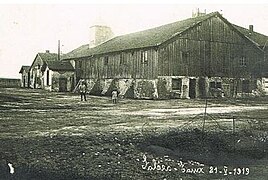 Hall d'extraction du sel où il était mis en tas puis en sacs